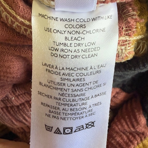 Urban Outfitters Corduroy Patchwork Pullon Pants Drawstring Elastic Waist Size S - Picture 10 of 11